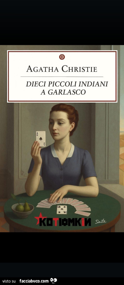 Parodia di Agatha Christie del libro 10 piccoli indiani a Garlasco