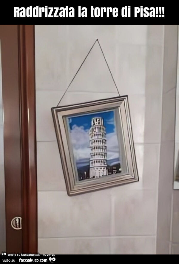 Raddrizzata la torre di pisa