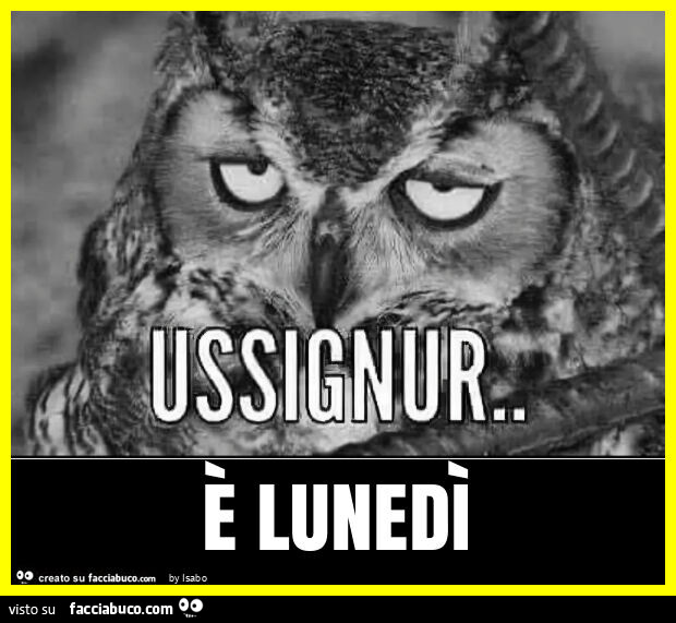 È lunedì