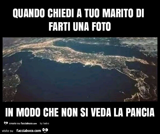Quando chiedi a tuo marito di farti una foto in modo che non si veda la pancia