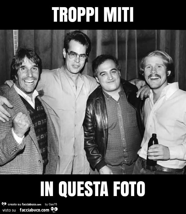 Troppi miti in questa foto