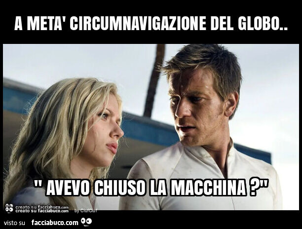 A metà circumnavigazione del globo