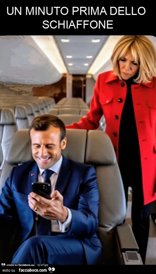 Un minuto prima dello schiaffone