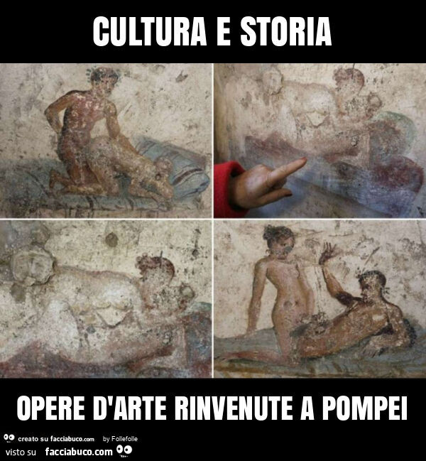 Cultura e storia opere d'arte rinvenute a pompei