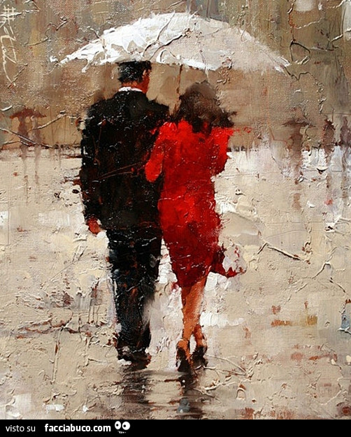 Camminare sotto la pioggia