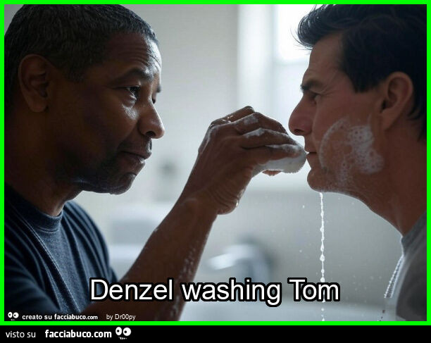 Denzel washing tom