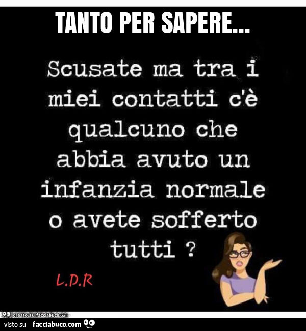 Tanto per sapere