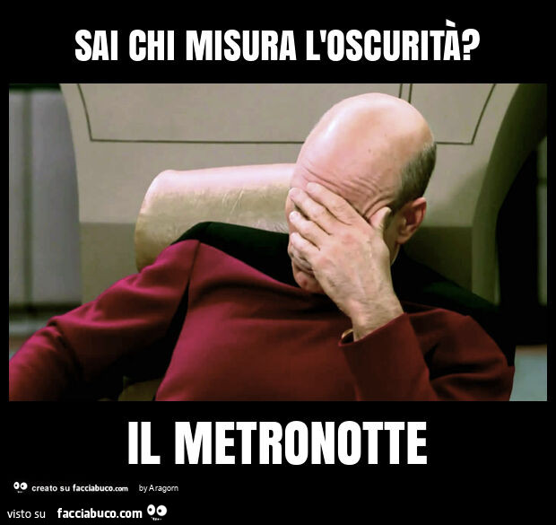 Sai chi misura l'oscurità? Il metronotte