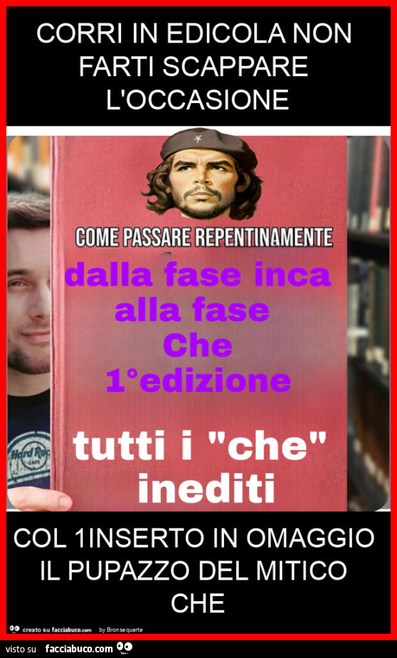 Corri in edicola non farti scappare l'occasione col 1inserto in omaggio il pupazzo del mitico che
