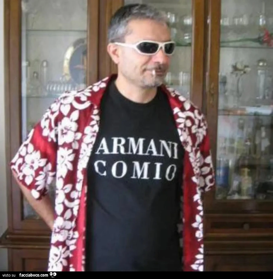T-shirt maglietta armani armanicomio