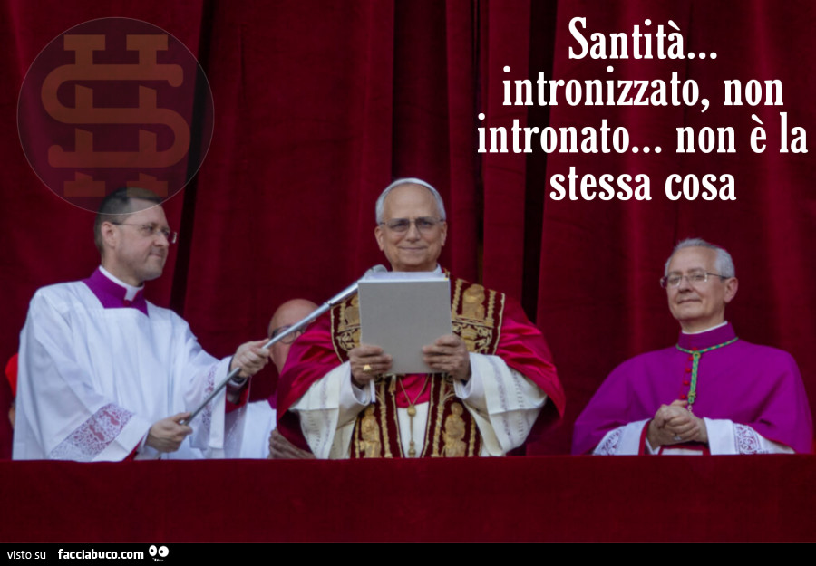 Santità. Intronizzato, non intronato… non è la stessa cosa