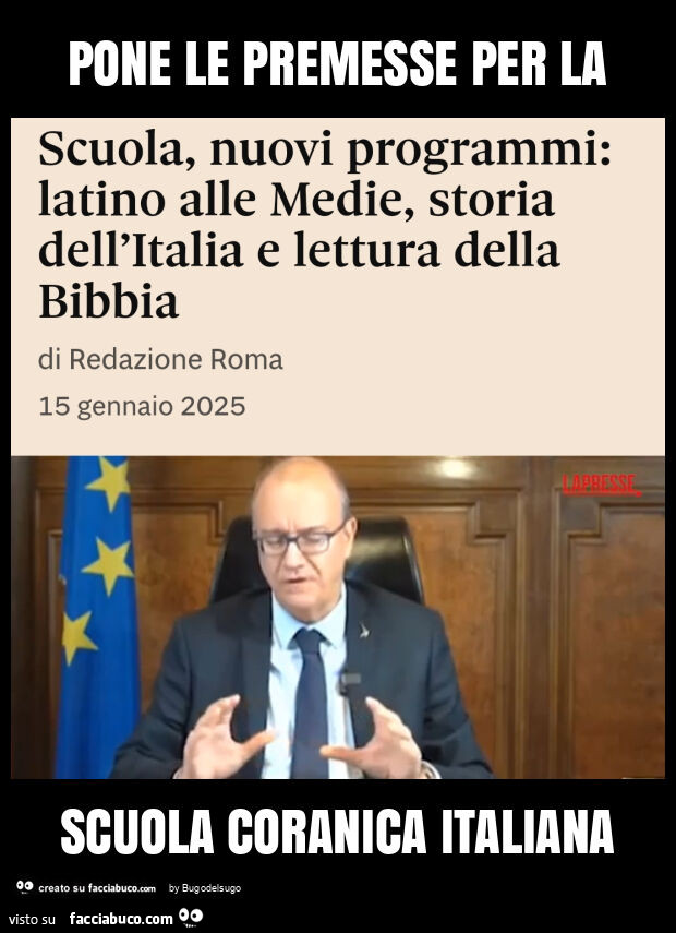 Pone le premesse per la scuola coranica italiana