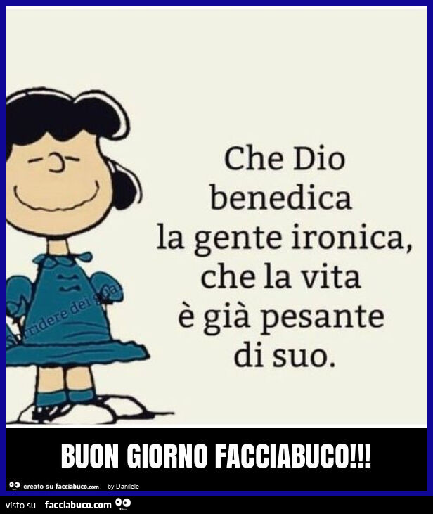 Buon giorno facciabuco