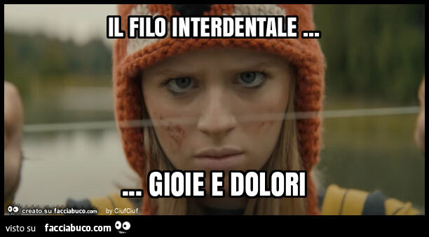 Il filo interdentale… gioie e dolori