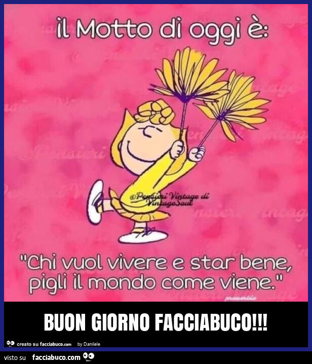 Buon giorno facciabuco