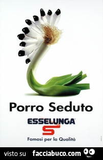 Porro seduto