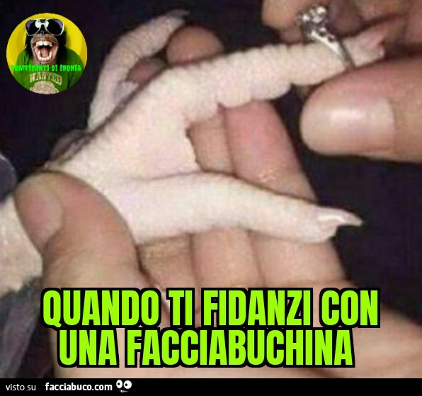 Quando ti fidanzi con una facciabuchina