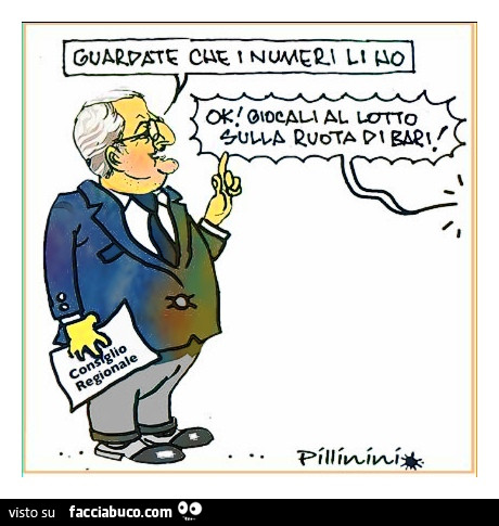 Guardate che i numeri li ho. Ok! Giocali al lotto sulla ruota di bari