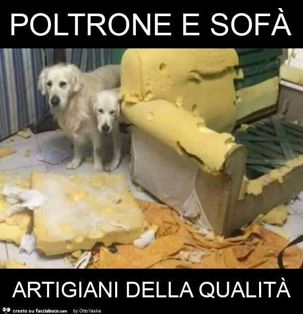 Poltrone e sofà artigiani della qualità