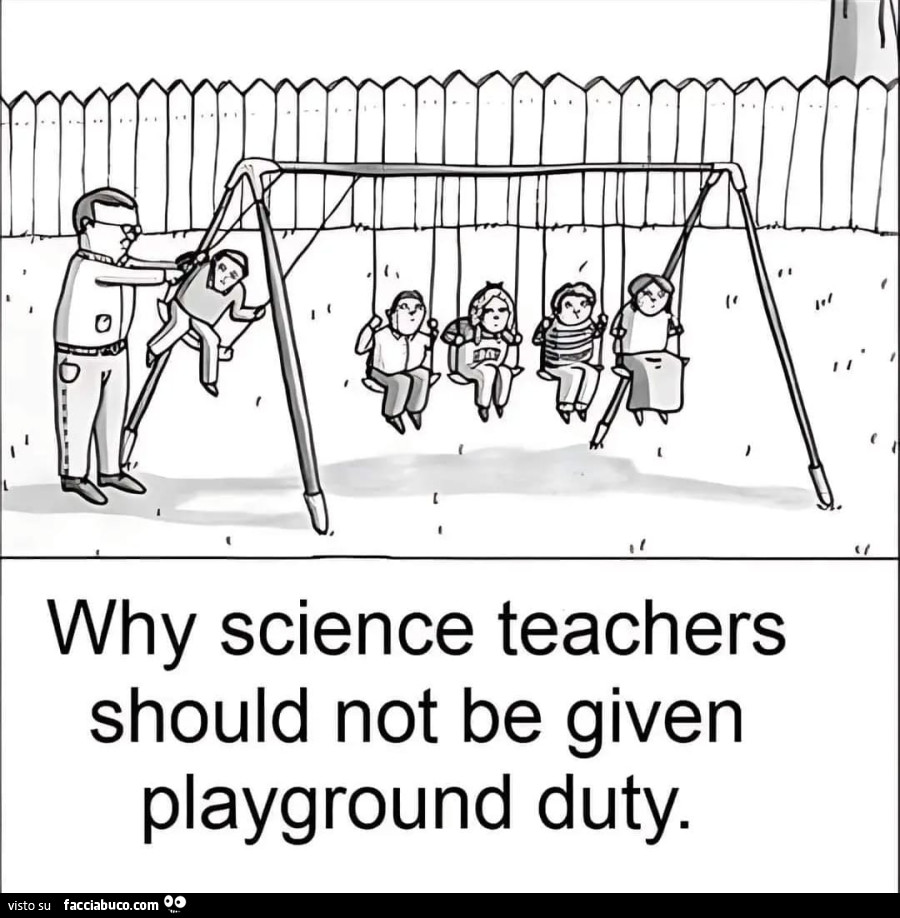 Why science teachers should not be given playground duty