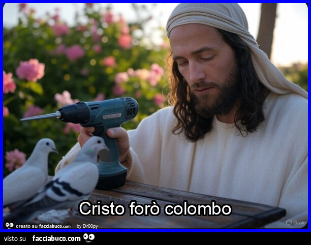 Cristo forò colombo