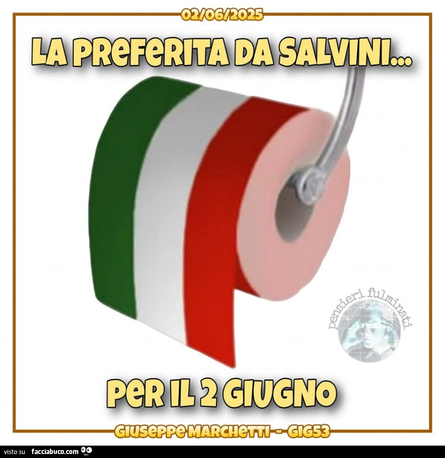 Salvini bandiera festa repubblica 2 giugno