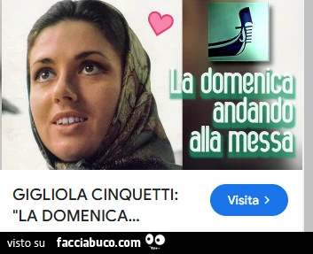 La domenica andando alla Messa
