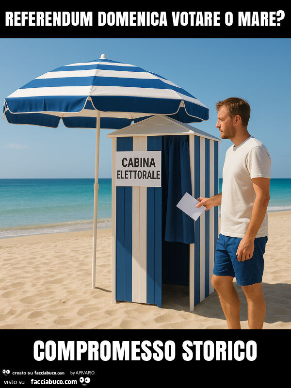 Referendum domenica votare o mare? Compromesso storico