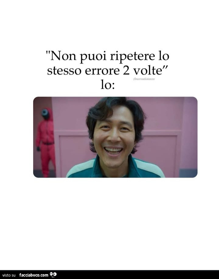 Non puoi ripetere lo stesso errore 2 volte. Io