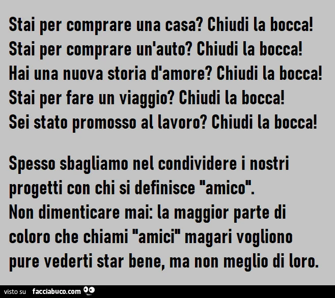 Chiudi la bocca! False amicizie, invidia e cattiveria gratuita