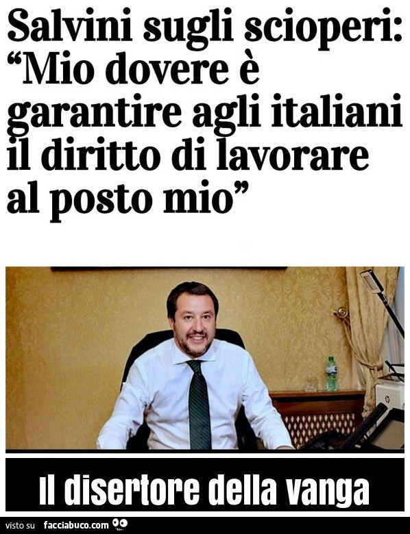 Il disertore della vanga