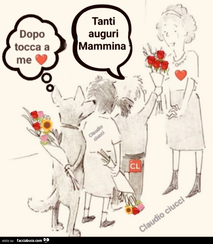 Tanti auguri mammina. Dopo tocca a me