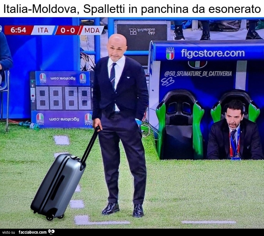 Italia-Moldova, Spalletti in panchina da esonerato