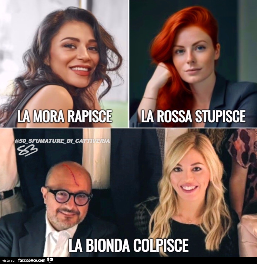 La bionda colpisce