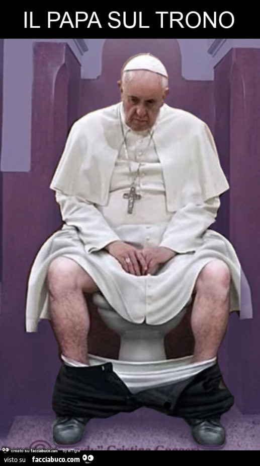 Il papa sul trono