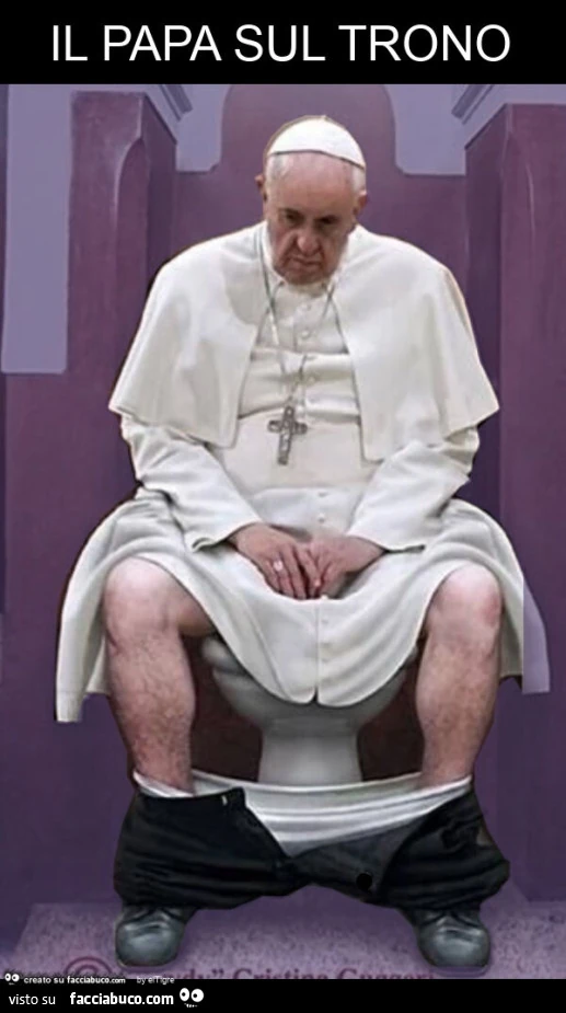 Il papa sul trono