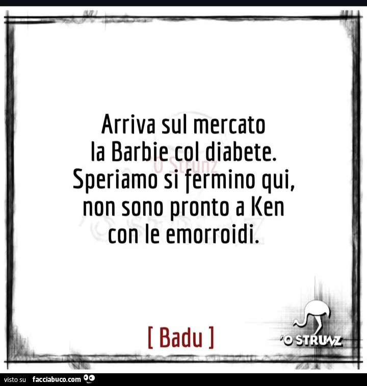 Arriva sul mercato la barbie col diabete. Speriamo si fermino qui, non sono pronto a ken con le emorroidi