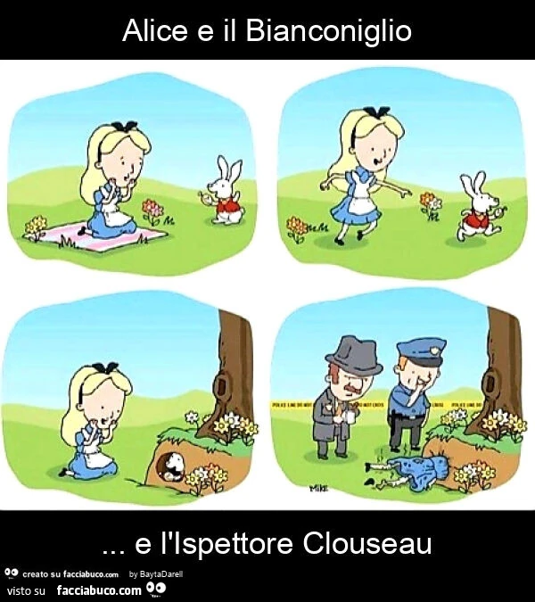 Alice e il Bianconiglio&hellip; e l'Ispettore Clouseau