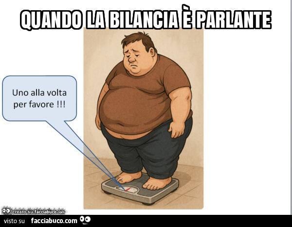 Quando la bilancia è parlante
