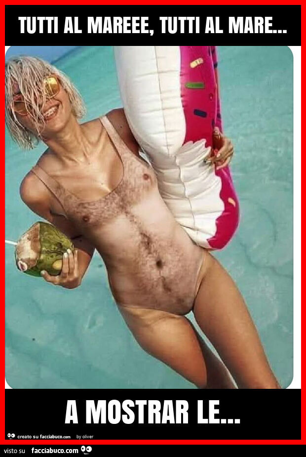 Tutti al mareee, tutti al mare… a mostrar le