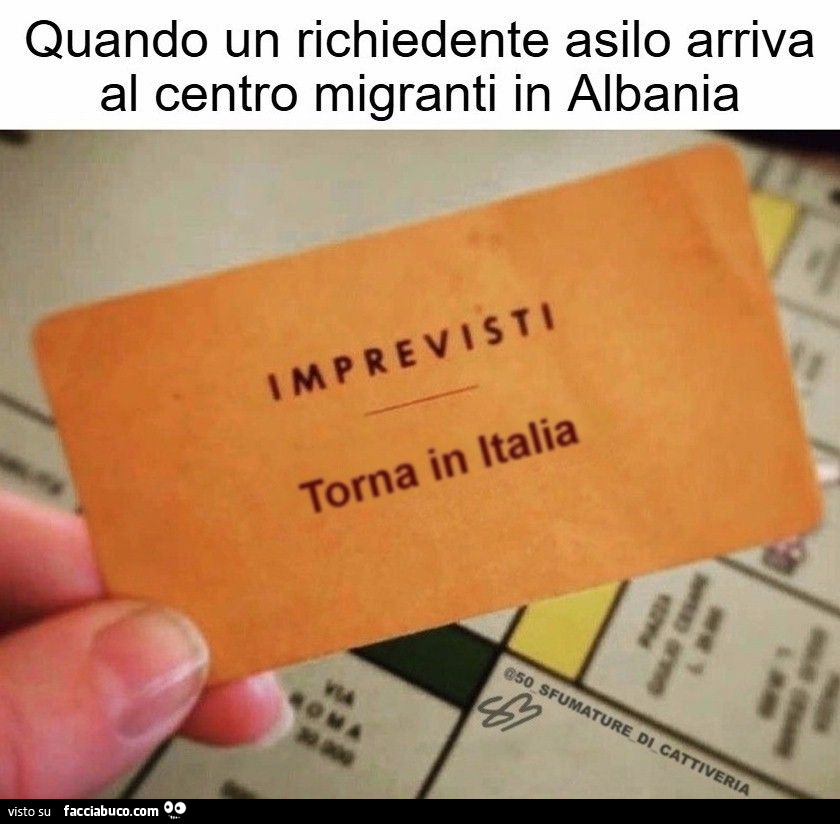 IMPREVISTI: Torna in Italia