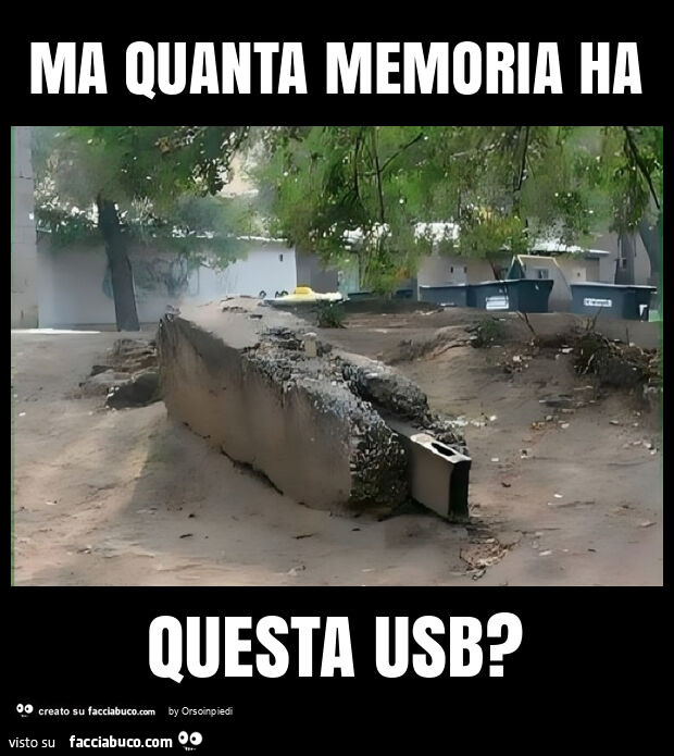 Ma quanta memoria ha questa usb?