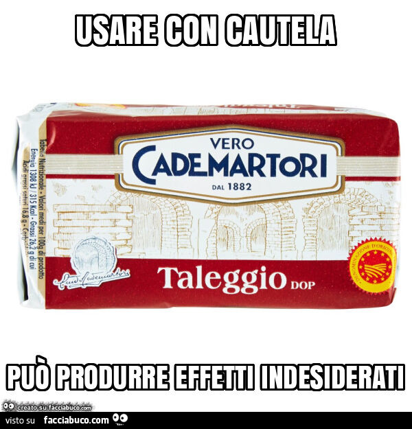 Usare con cautela può produrre effetti indesiderati