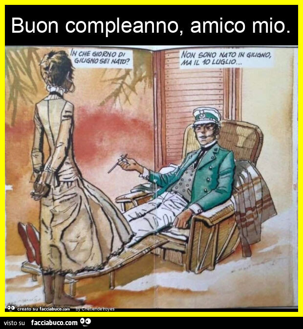Buon compleanno, amico mio