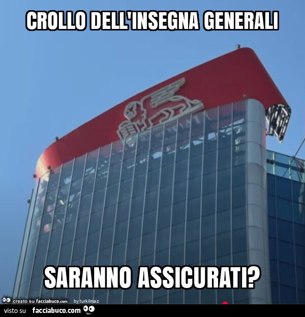 Crollo dell'insegna generali saranno assicurati?