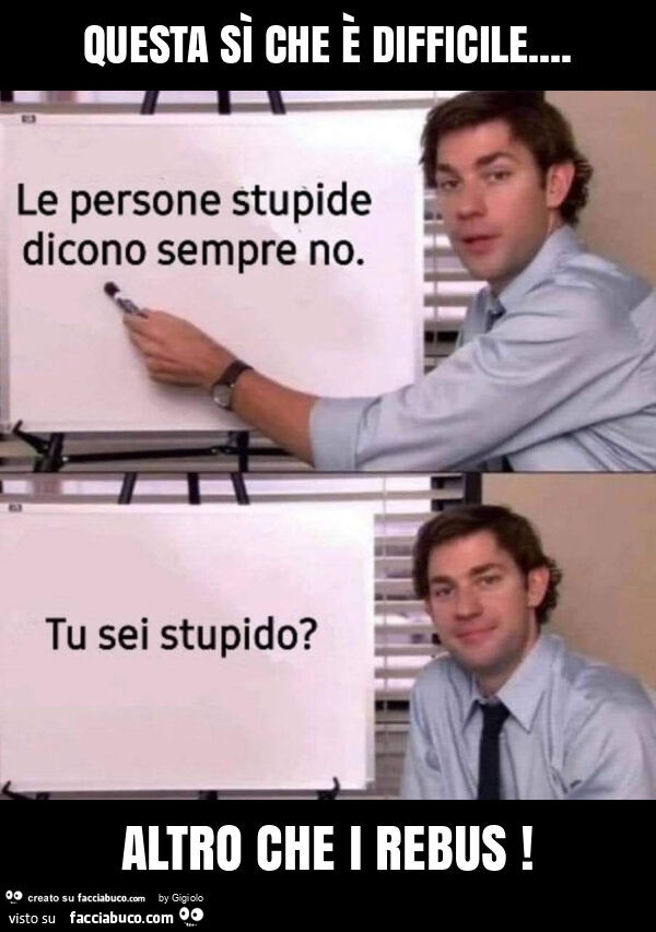 Questa sì che è difficile… altro che i rebus