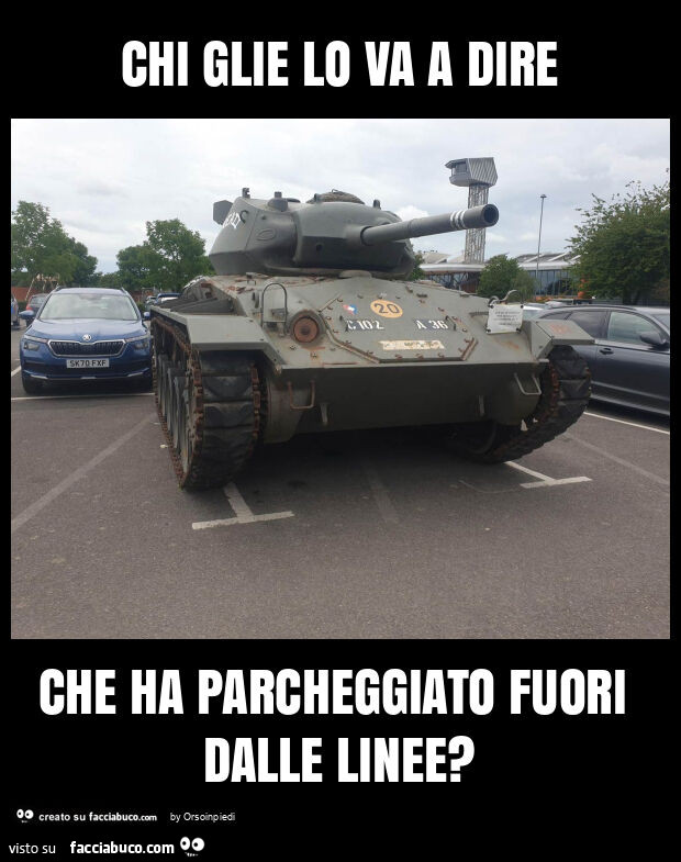 Chi glie lo va a dire che ha parcheggiato fuori dalle linee?