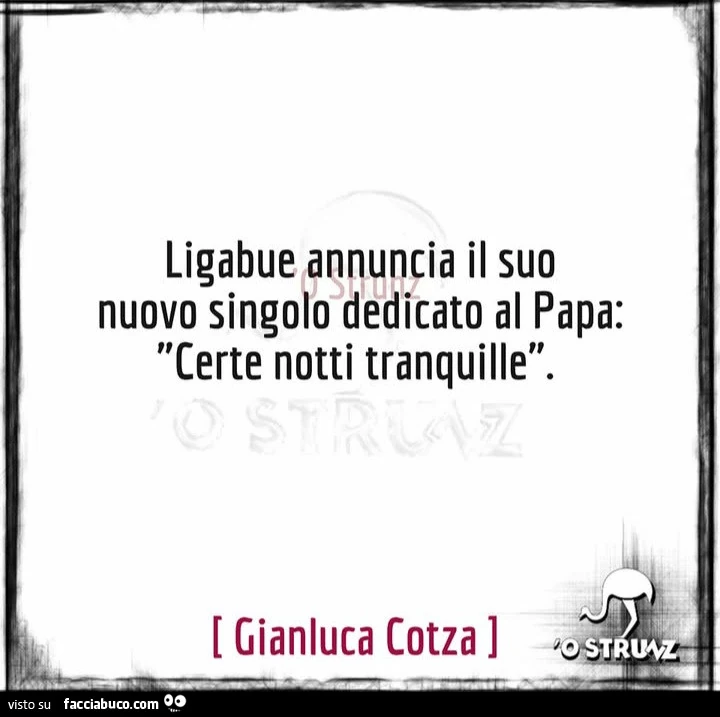 Ligabue annuncia il suo nuovo singolo dedicato al papa: certe notti tranquille