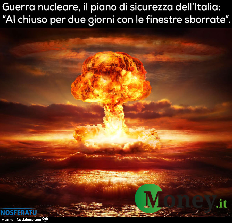 Guerra nucleare, il piano di sicurezza dell'Italia