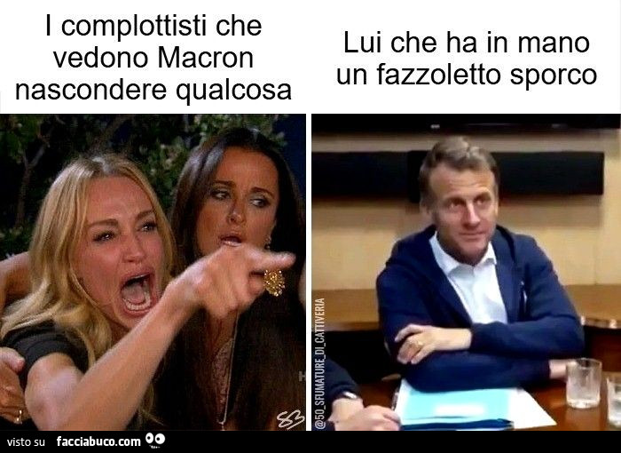 I complottisti che vedono Macron nascondere qualcosa